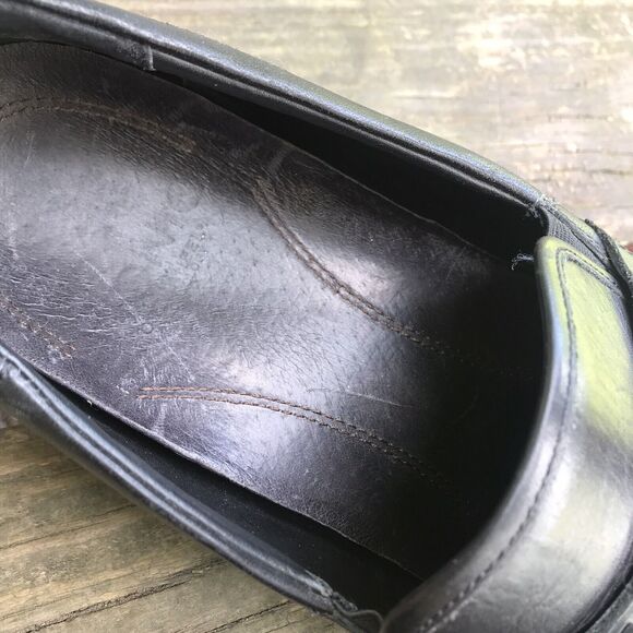 Men's Vionic 45 Monroe Slip On Loafers, Black Leather Size 13 Shoes Buckle - Picture 6 of 8